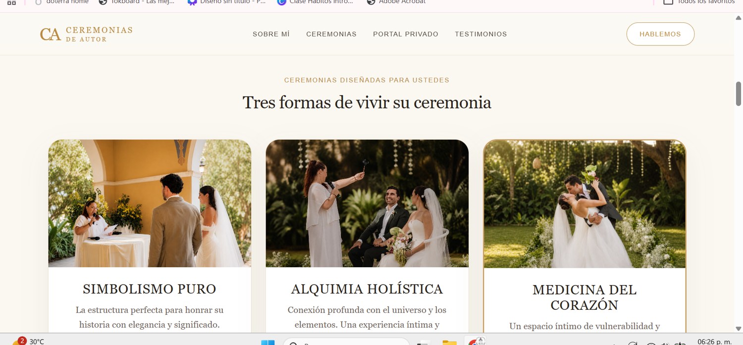 Ceremonias de Autor